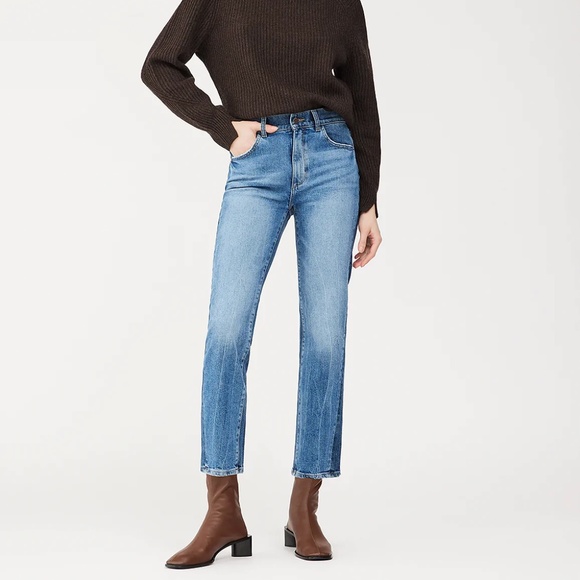 DL1961 Patti Straight High Rise Vintage Ankle Jeans Size 28 - Picture 1 of 11